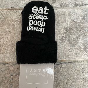 SILLY SOCKS FOR INFANTS EAT SLEEP POOP REPEAT INFANT SOCKS 0-3 MONTHS NEW